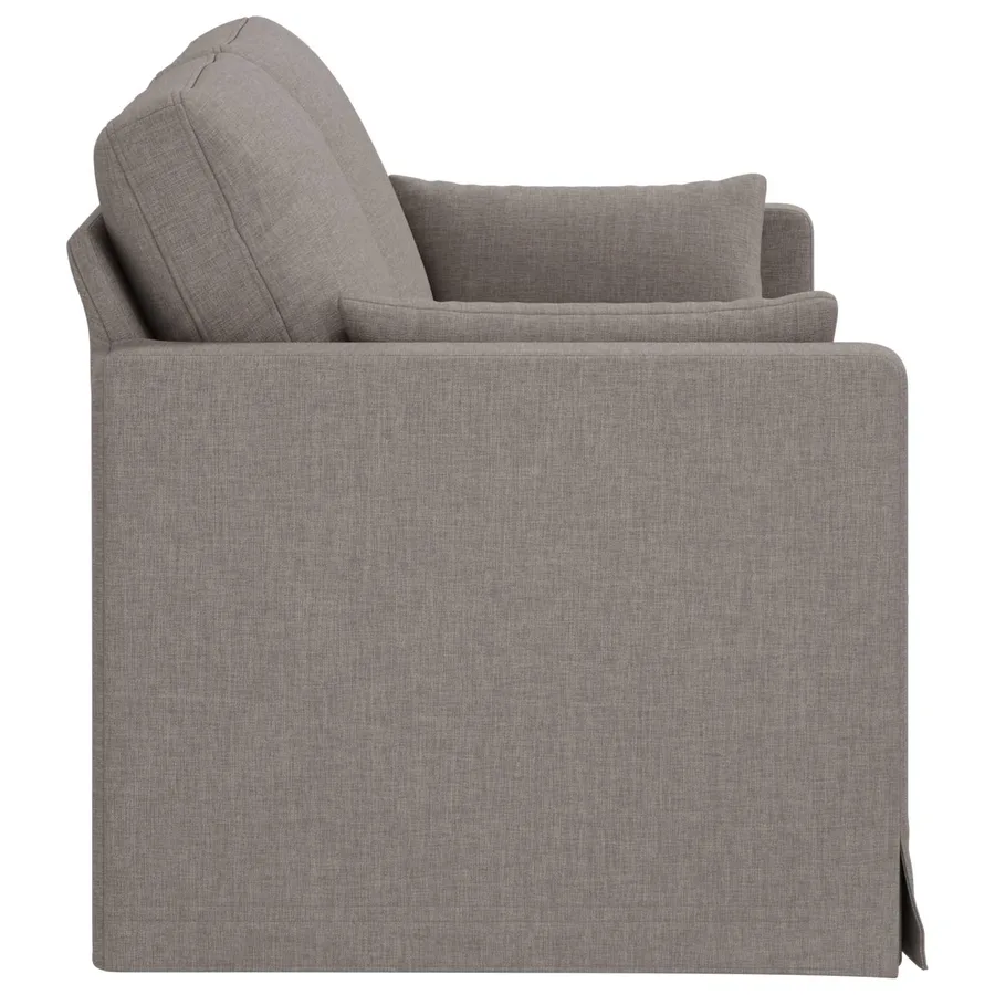 Canapé Taupe 158 x 78 x 80 cm tissu - 5