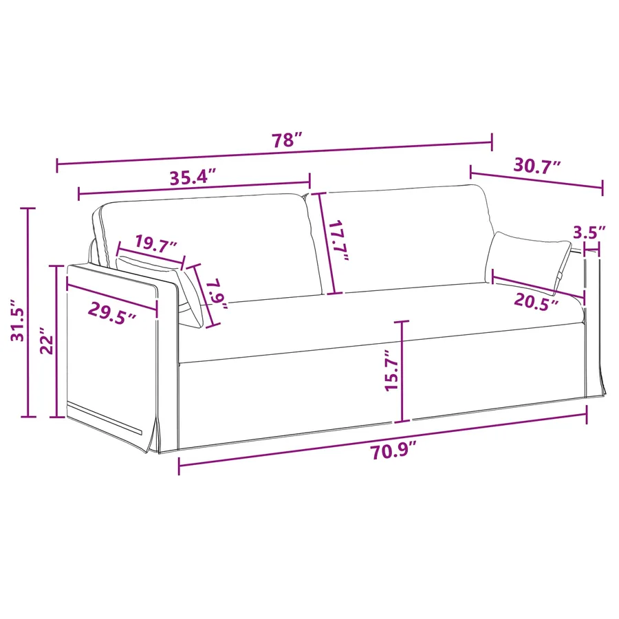 Ensemble de Canapés 2 pcs Gris foncé 158 x 78 x 80 cm tissu - 11