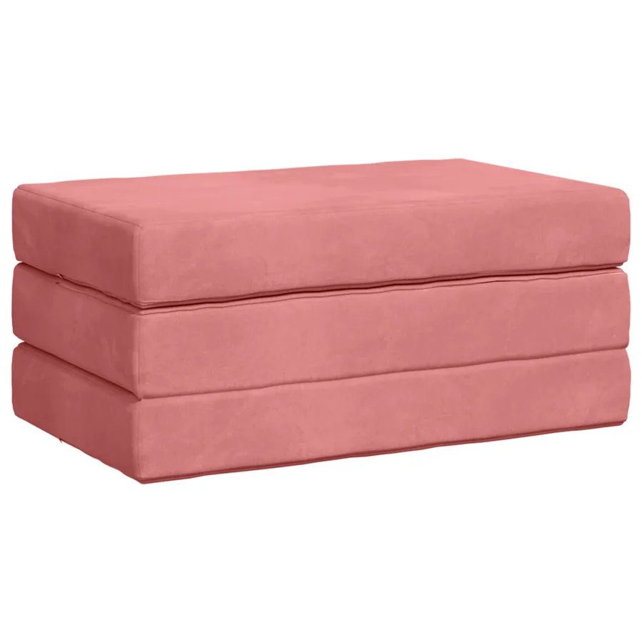 Canapé-lit pliable 80 x 67 x 45 cm Rose - 3