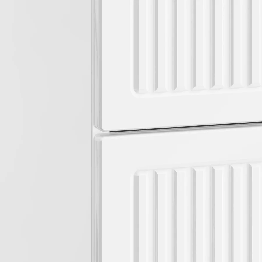 Cabinet de chevet 2 pcs Blanc brillant 43 x 34,5 x 47,5 cm - 8