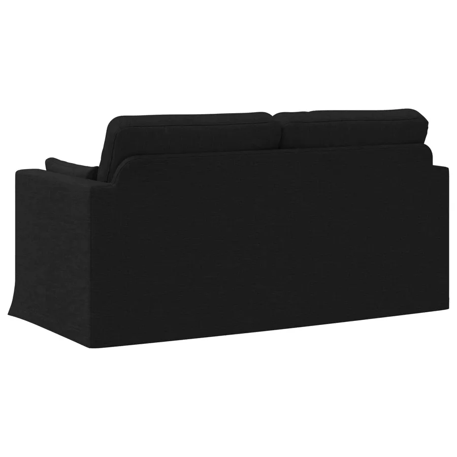 Canapé Noir 158 x 78 x 80 cm tissu - 6