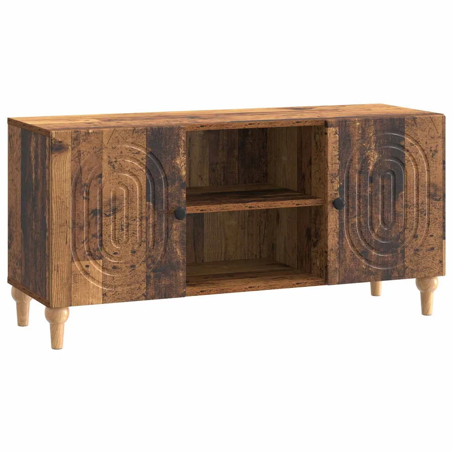 Meuble TV Bois ancien 102 x 34,5 x 50 cm Bois d'ingénierie - 2