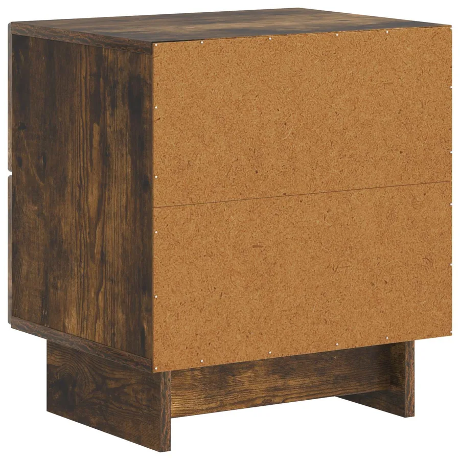 Cabinet de chevet 2 pcs Chêne fumé 43 x 34,5 x 47,5 cm - 9
