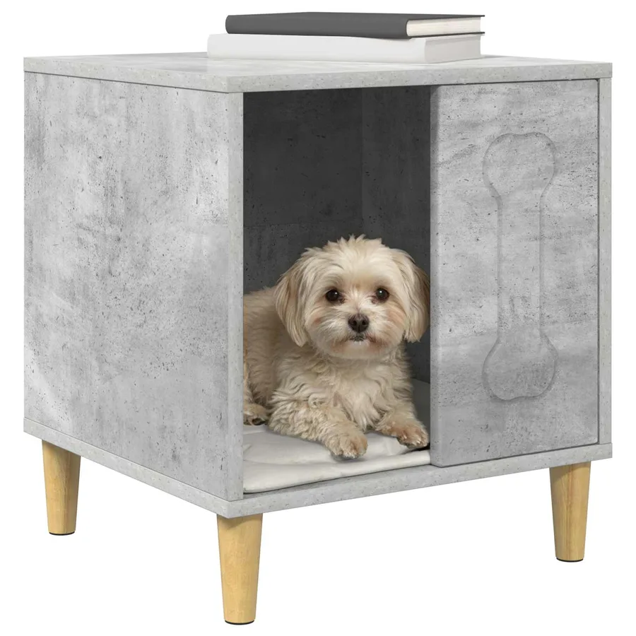 Maison pour Chiens Béton 44 x 42 x 49 cm Bois d'ingénierie - 3