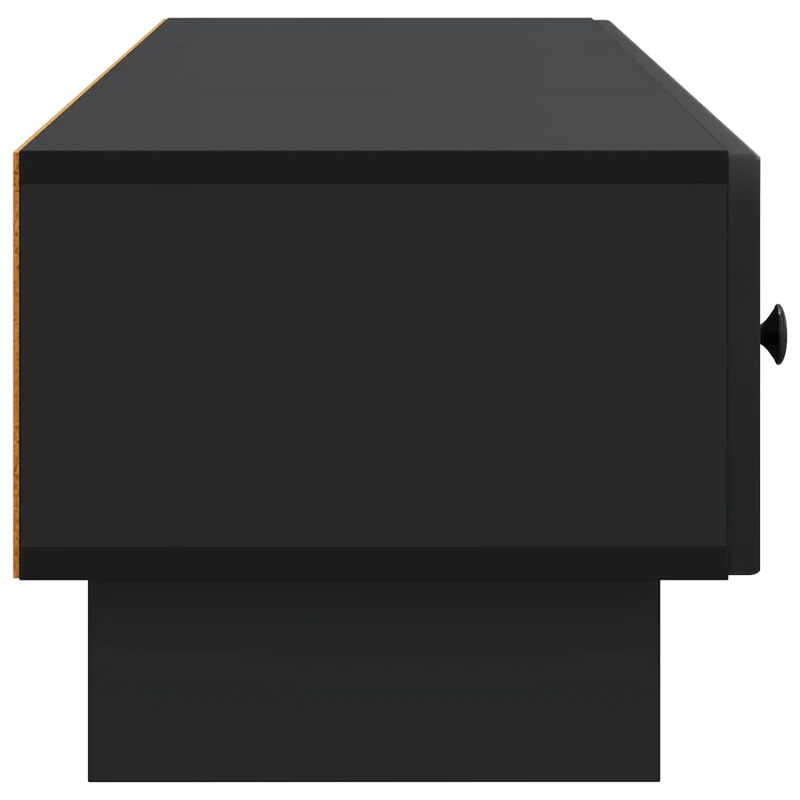 Meuble TV avec tiroir Noir 147 x 34,5 x 30 cm Bois d'ingénierie - 7