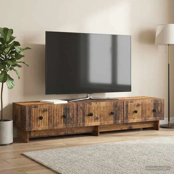 Meuble TV Bois ancien 147 x 34,5 x 30 cm Bois d'ingénierie