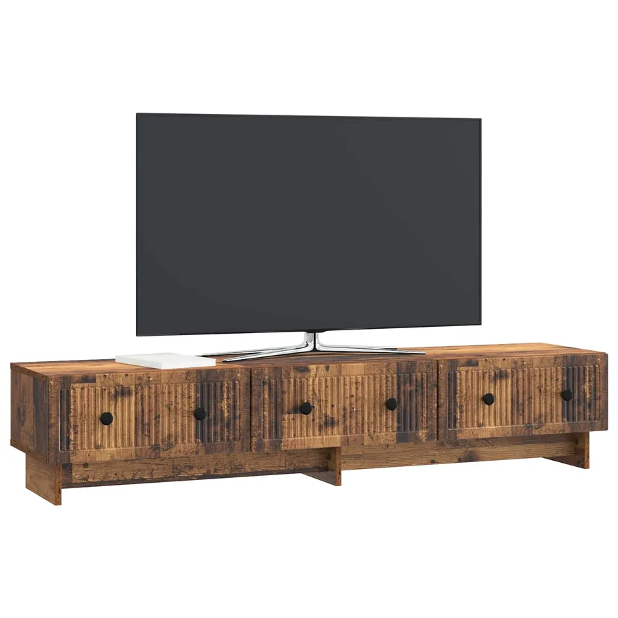 Meuble TV Bois ancien 147 x 34,5 x 30 cm Bois d'ingénierie - 3
