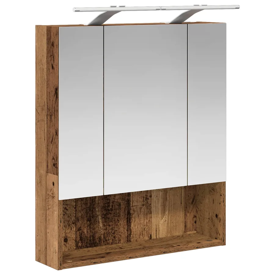 Armoire Miroir de Salle de Bain Bois ancien 60 x 14.5 x 70 cm - 5