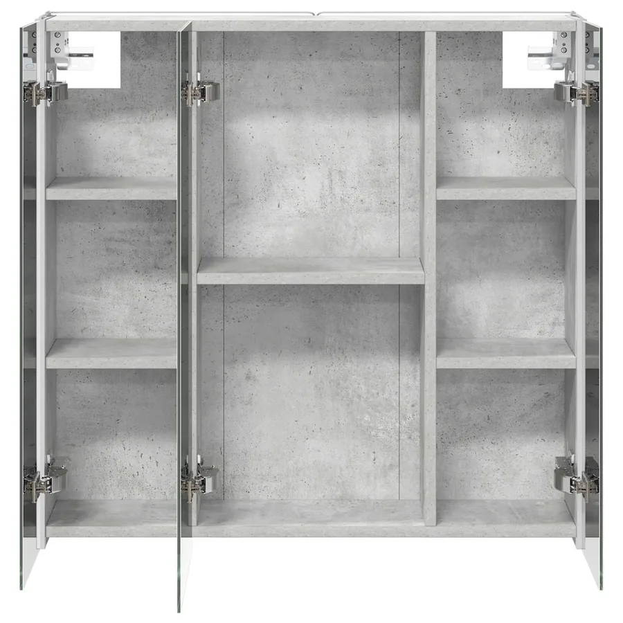 Armoire Miroir de Salle de Bain Gris béton 73.5 x 15.5 x 70 cm - 7