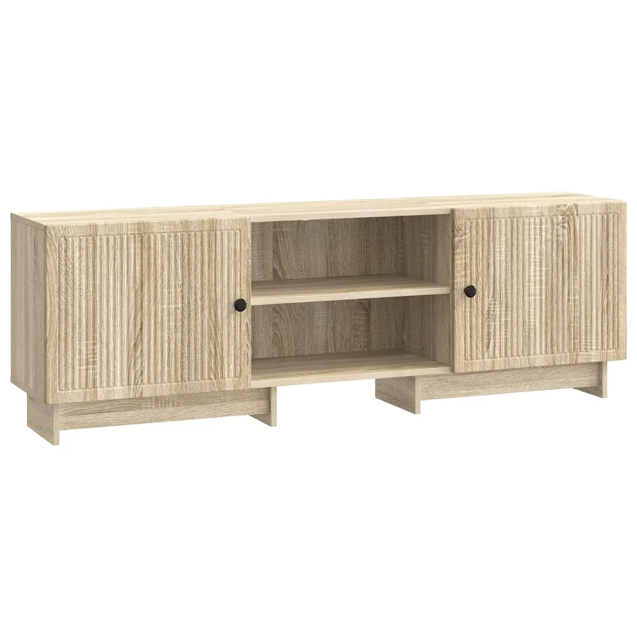 Meuble TV Chêne Sonoma 150 x 31 x 50 cm Bois d’ingénierie - 2