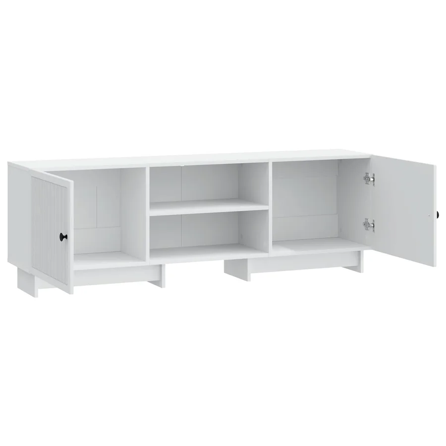 Meuble TV Blanc 150 x 31 x 50 cm Bois d’ingénierie - 5
