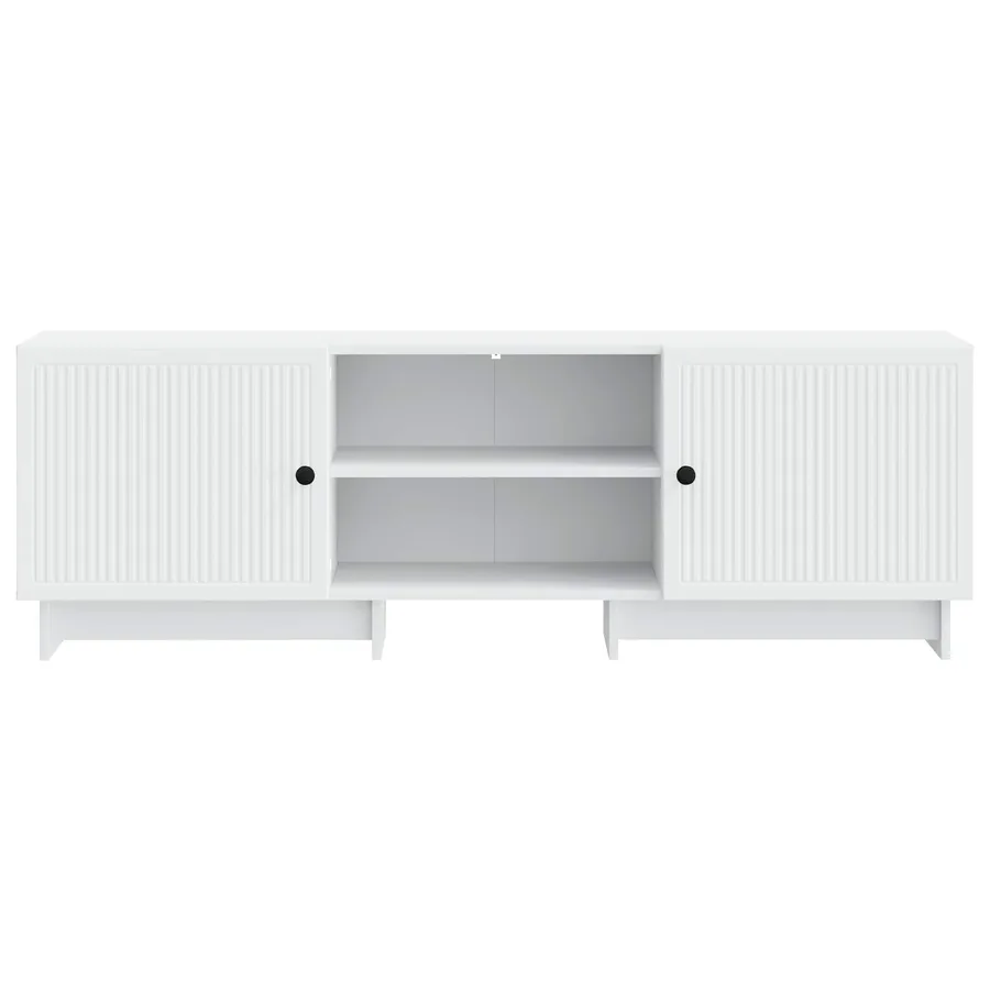 Meuble TV Blanc 150 x 31 x 50 cm Bois d’ingénierie - 6