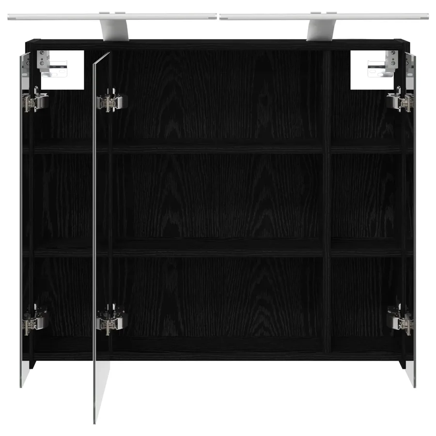 Armoire Miroir de Salle de Bain Chêne noir 73,5 x 16 x 62,5 cm - 7
