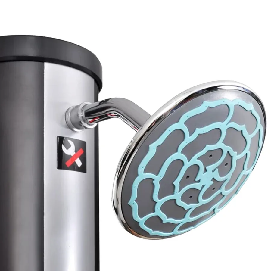 Douche solaire d'extérieur avec pomme de douche et robinet 40 L - 9