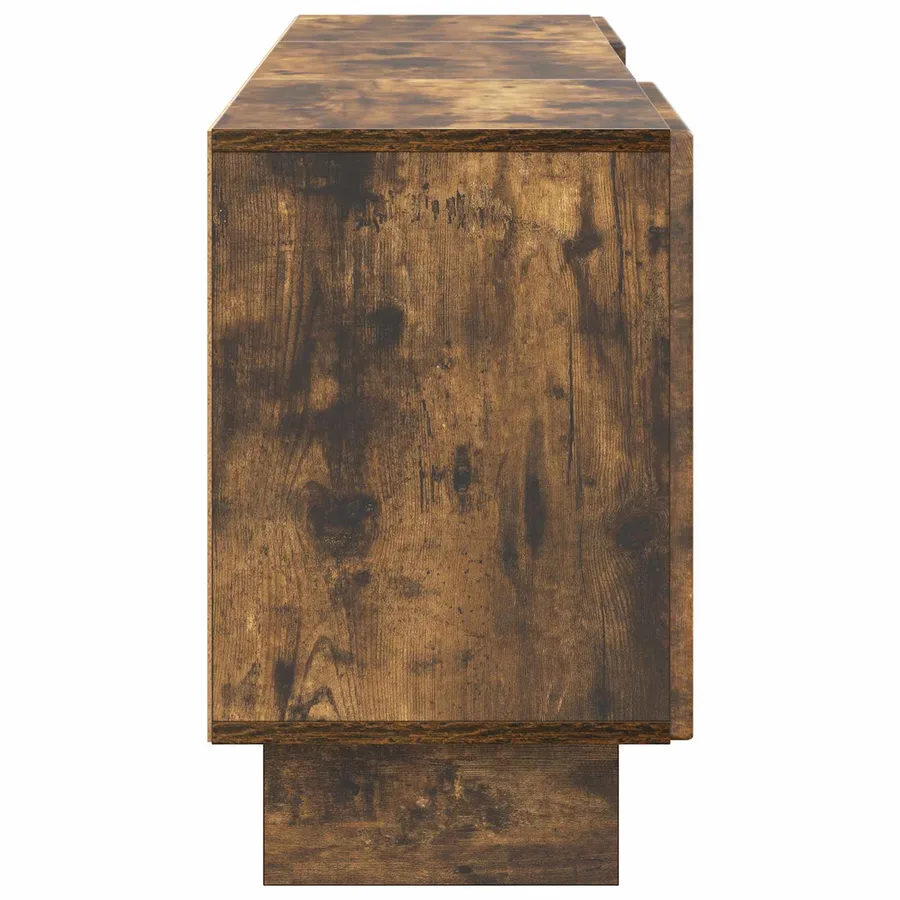 Meuble TV Chêne Fumé 150 x 31 x 50 cm Bois d’ingénierie - 7