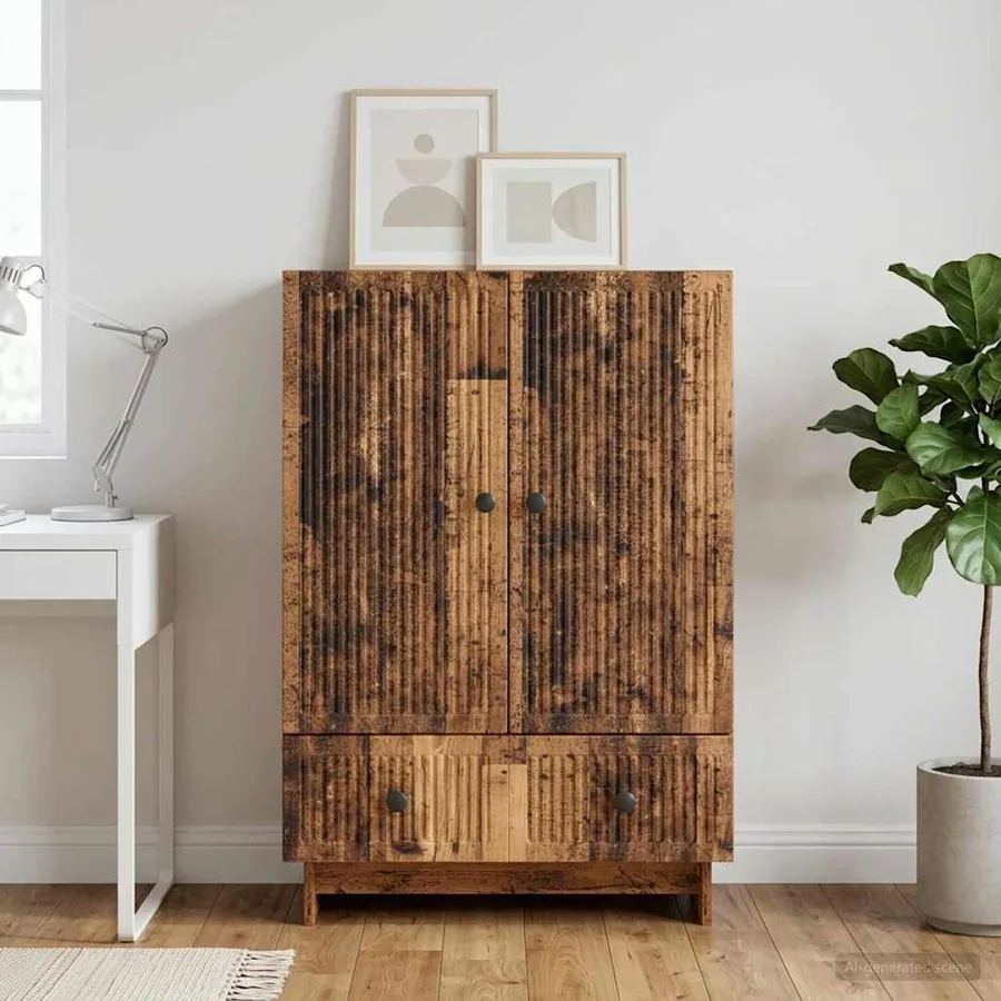Buffet Bois ancien 66 x 34,5 x 95 cm Bois d’ingénierie