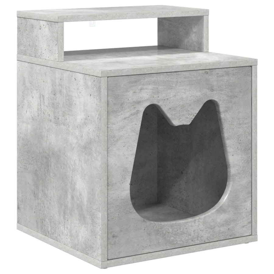 Maison pour chat Béton 42,5 x 40 x 53,5 cm Bois d'ingénierie - 2