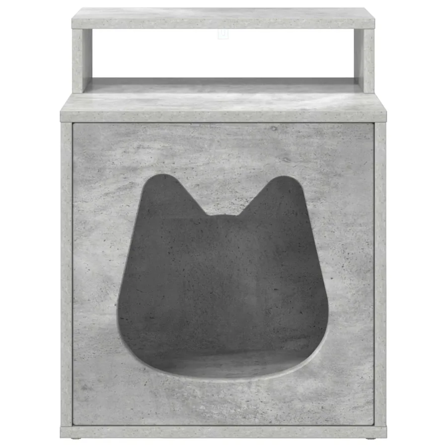 Maison pour chat Béton 42,5 x 40 x 53,5 cm Bois d'ingénierie - 5