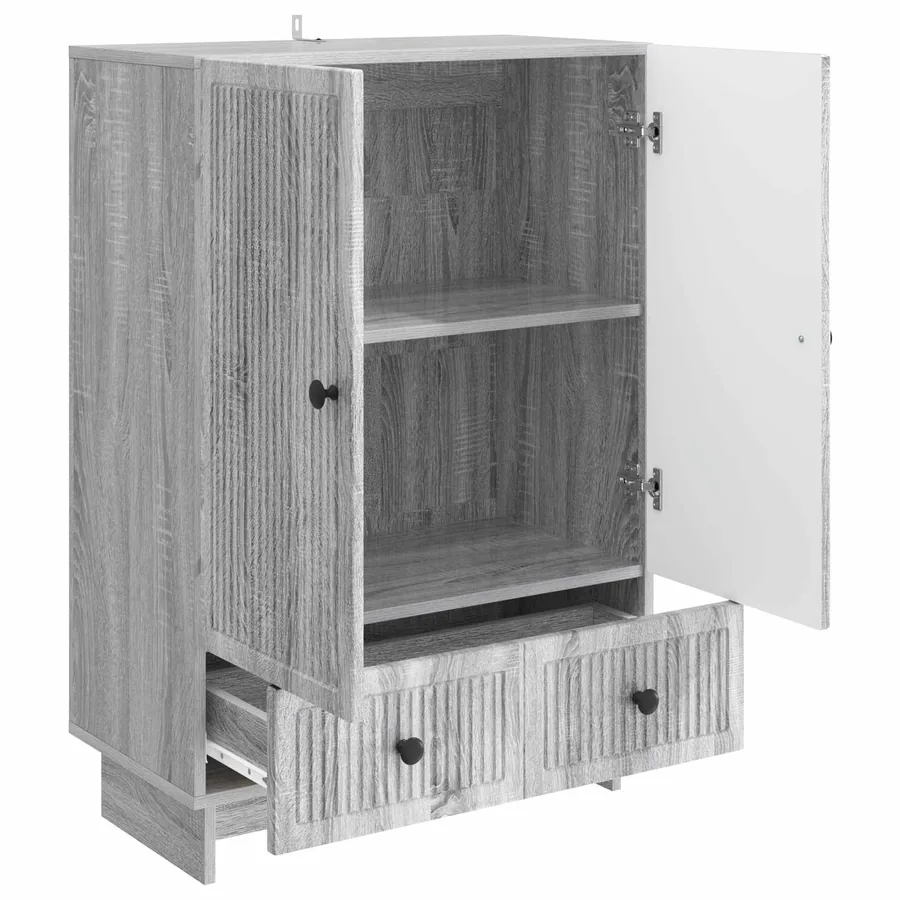 Buffet Gris Sonoma 66 x 34,5 x 95 cm Bois d’ingénierie - 5
