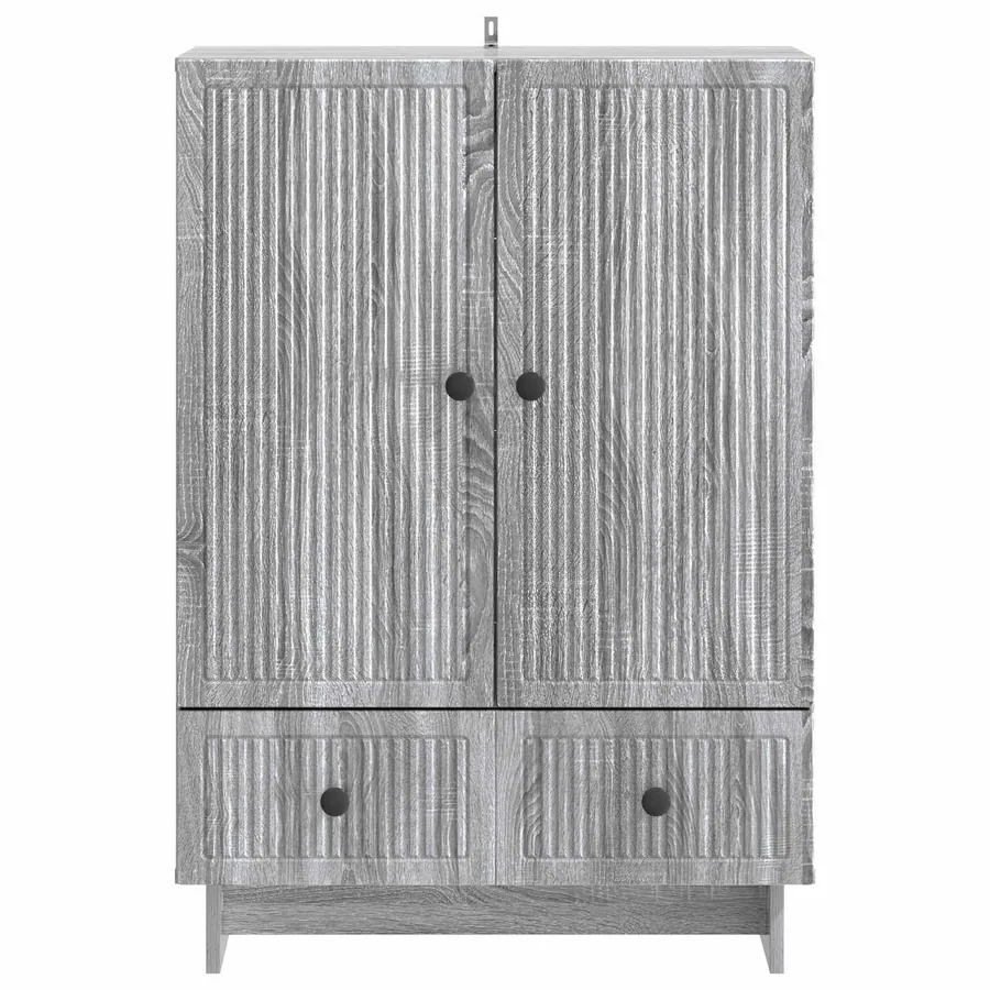 Buffet Gris Sonoma 66 x 34,5 x 95 cm Bois d’ingénierie - 6