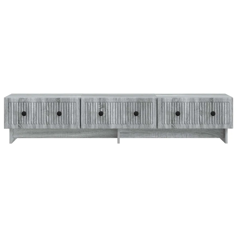 Meuble TV Sonoma gris 147 x 34,5 x 30 cm Bois d'ingénierie - 6