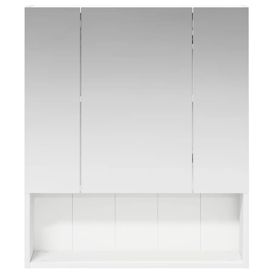 Armoire Miroir de Salle de Bain Blanc 60 x 14.5 x 70 cm - 5