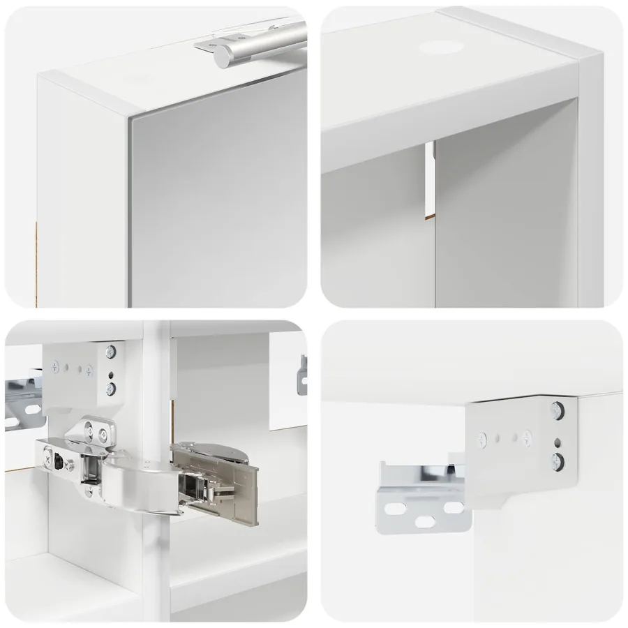 Ensemble de Meubles de Salle de Bain 3 pcs 90 x 10,5 x 50 cm - 10
