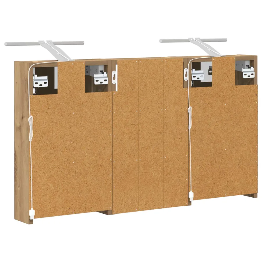 Ensemble de Meubles de Salle de Bain 3 pc 90 x 10,5 x 50 cm - 9
