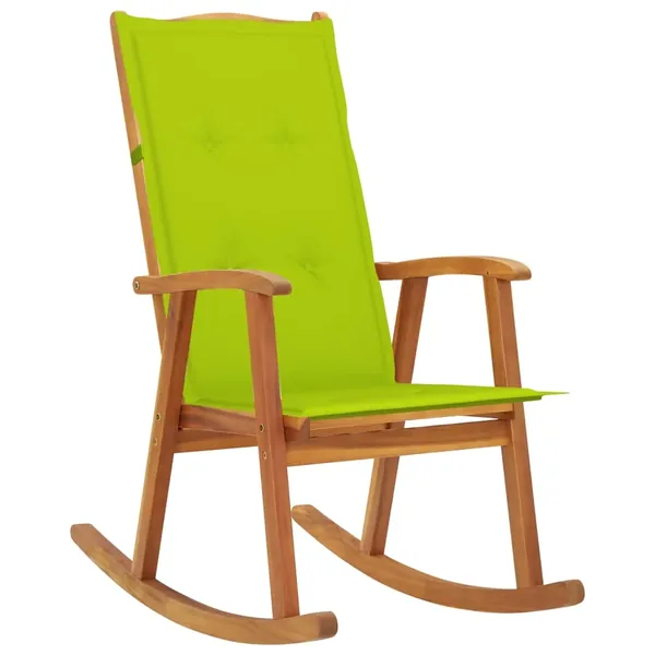 Rocking chair with cushions Solid acacia wood