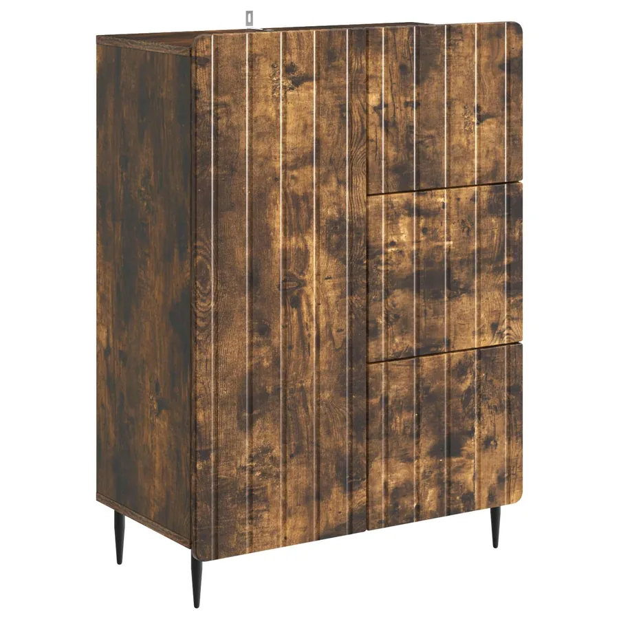 Buffet Chêne fumé 66 x 34,5 x 91,5 cm Bois d'ingénierie - 2