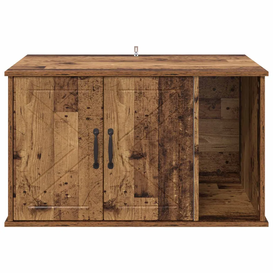 Maison pour chat Bois ancien 85 x 55 x 50 cm Bois d'ingénierie - 6