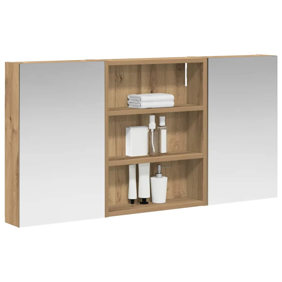 Ensemble de Meubles de Salle de Bain 3 pc 100 x 10,5 x 50 cm - 3