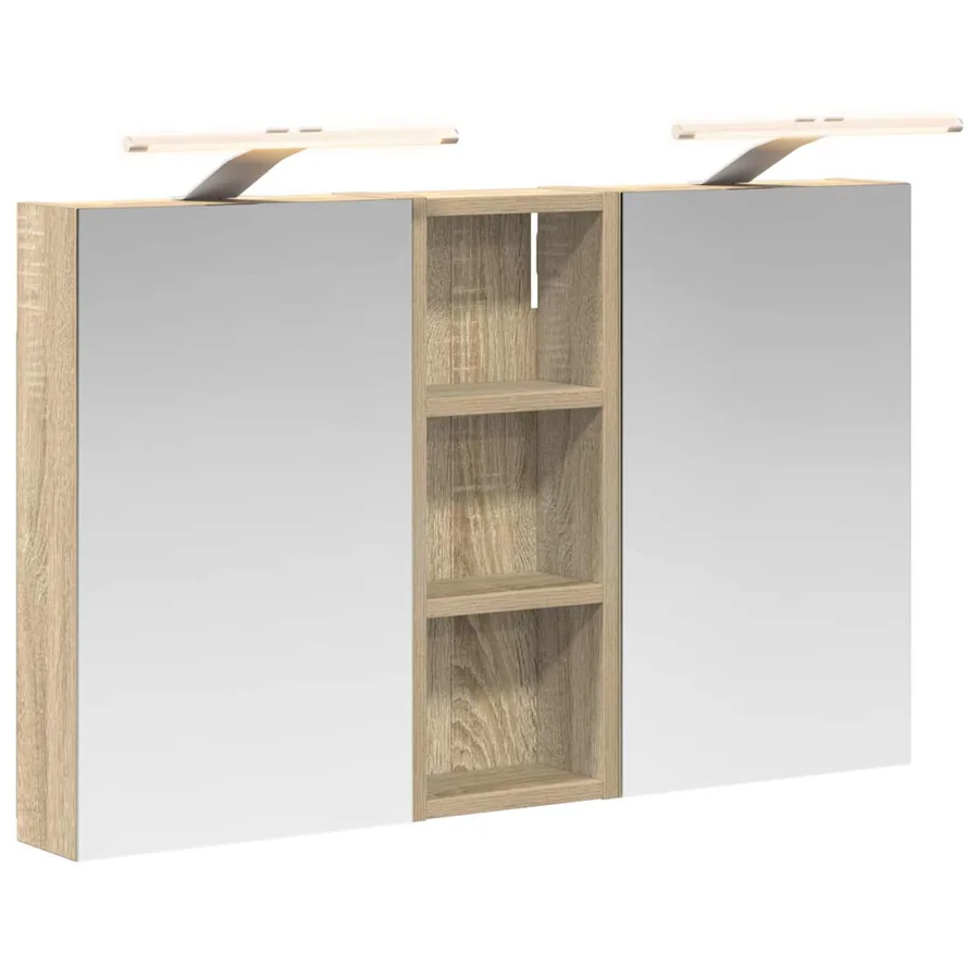 Ensemble de Meubles de Salle de Bain 3 pcs 80 x 10,5 x 50 cm - 2