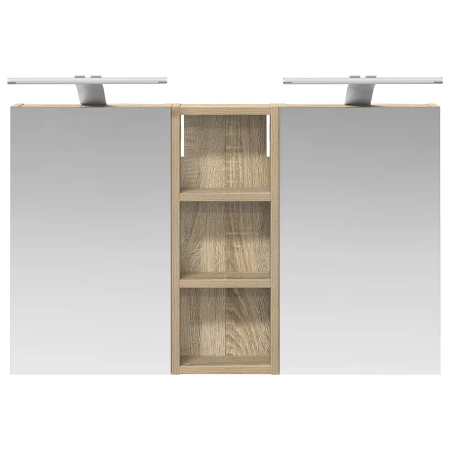 Ensemble de Meubles de Salle de Bain 3 pcs 80 x 10,5 x 50 cm - 6