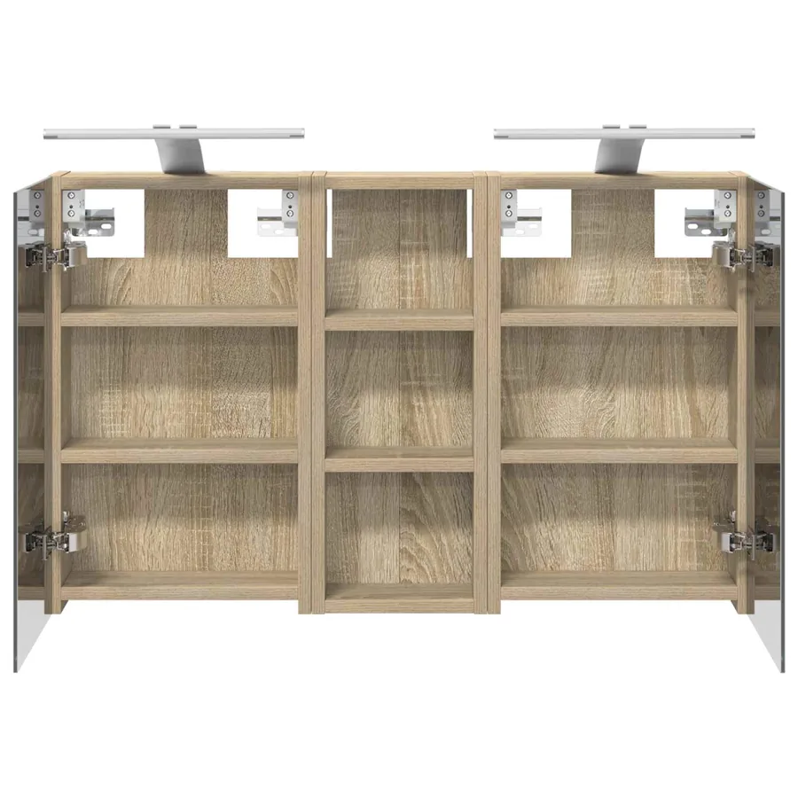 Ensemble de Meubles de Salle de Bain 3 pcs 80 x 10,5 x 50 cm - 7