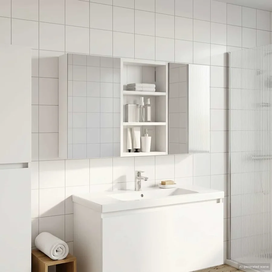 Ensemble de Meubles de Salle de Bain 3 pcs 90 x 10,5 x 50 cm - 4