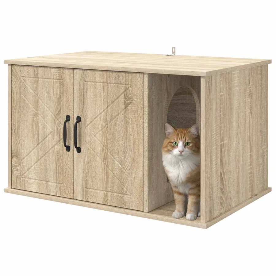 Maison pour chat Sonoma 85 x 55 x 50 cm Bois d'ingénierie - 3