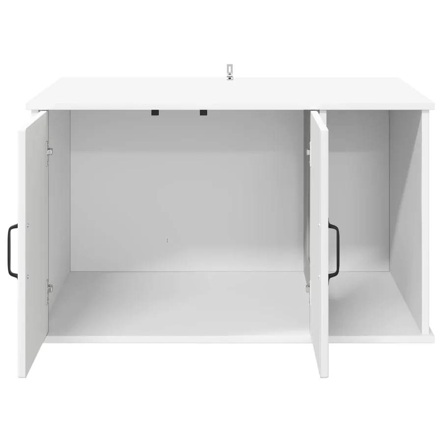 Maison pour chat Blanc 85 x 55 x 50 cm Bois d'ingénierie - 5