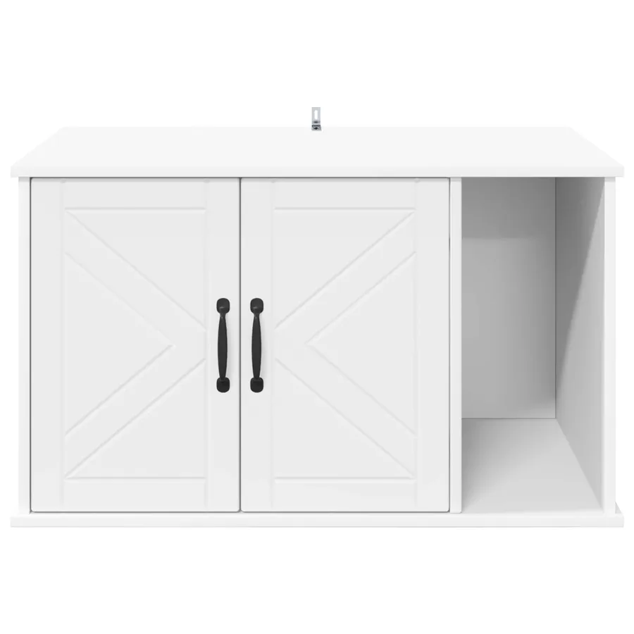 Maison pour chat Blanc 85 x 55 x 50 cm Bois d'ingénierie - 6