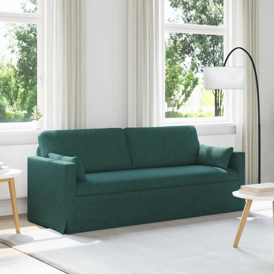 Canapé Vert foncé 198 x 78 x 80 cm tissu