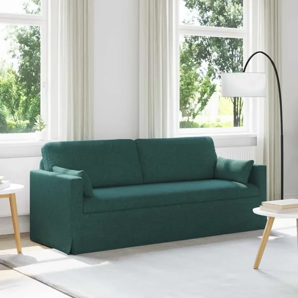 Canapé Vert foncé 198 x 78 x 80 cm tissu