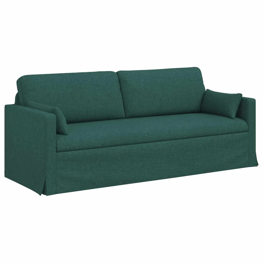 Canapé Vert foncé 198 x 78 x 80 cm tissu - 2