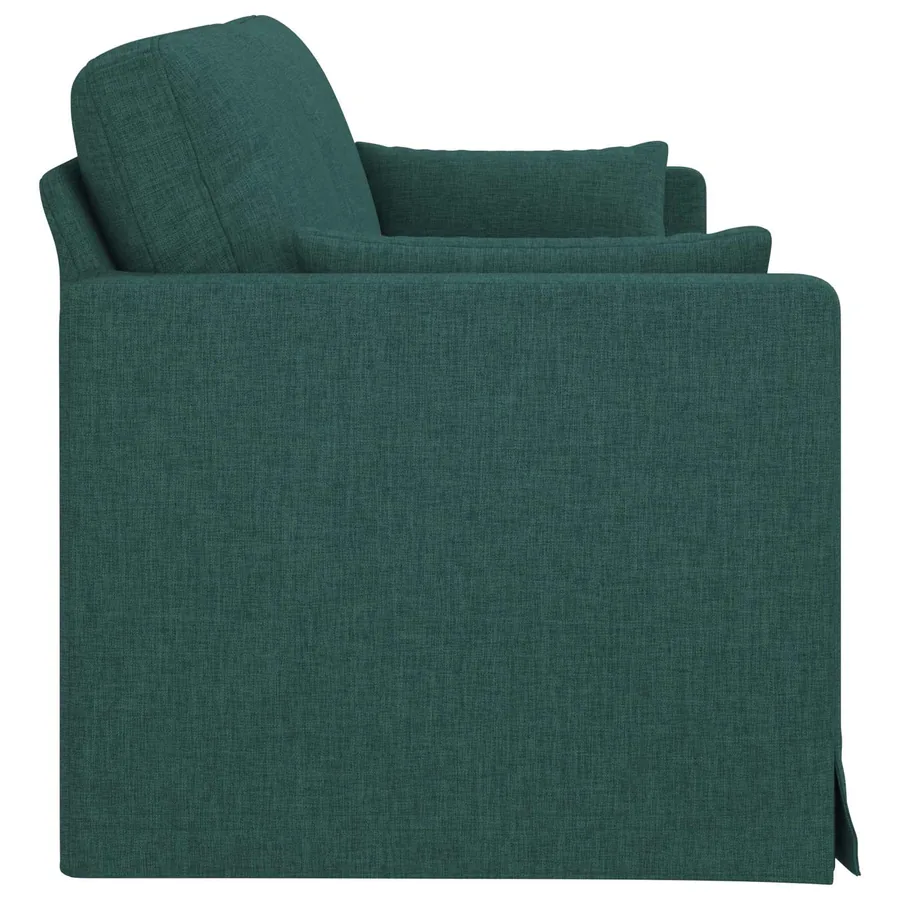 Canapé Vert foncé 198 x 78 x 80 cm tissu - 5