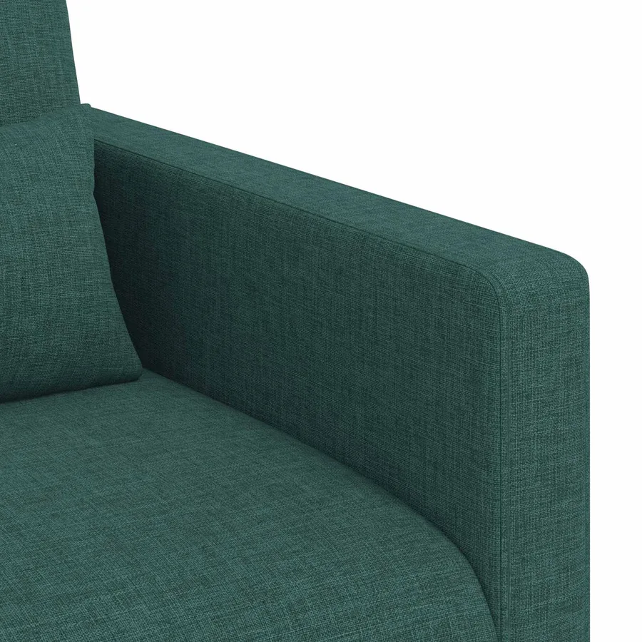 Ensemble de Canapés 2 pcs Vert foncé 198 x 78 x 80 cm tissu - 7