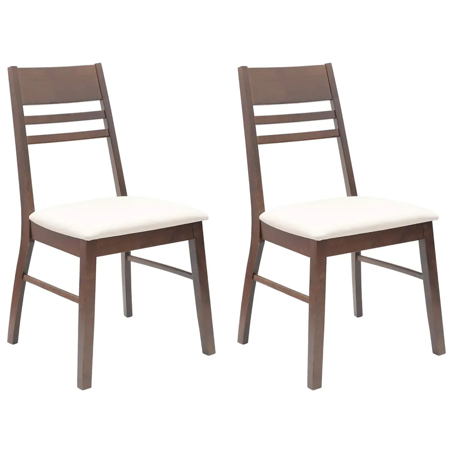 Chaises de salle à manger 2 pcs Marron Clair 43 x 54 x 89 cm - 2