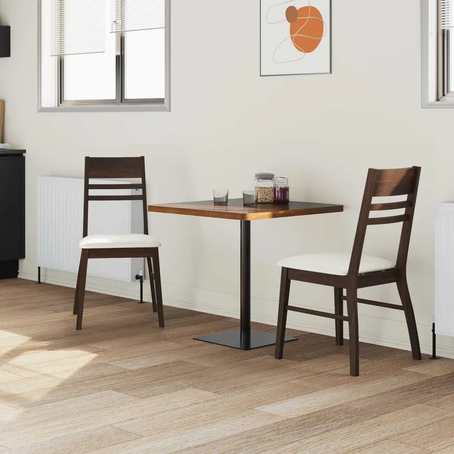 Chaises de salle à manger 2 pcs Marron Clair 43 x 54 x 89 cm - 3