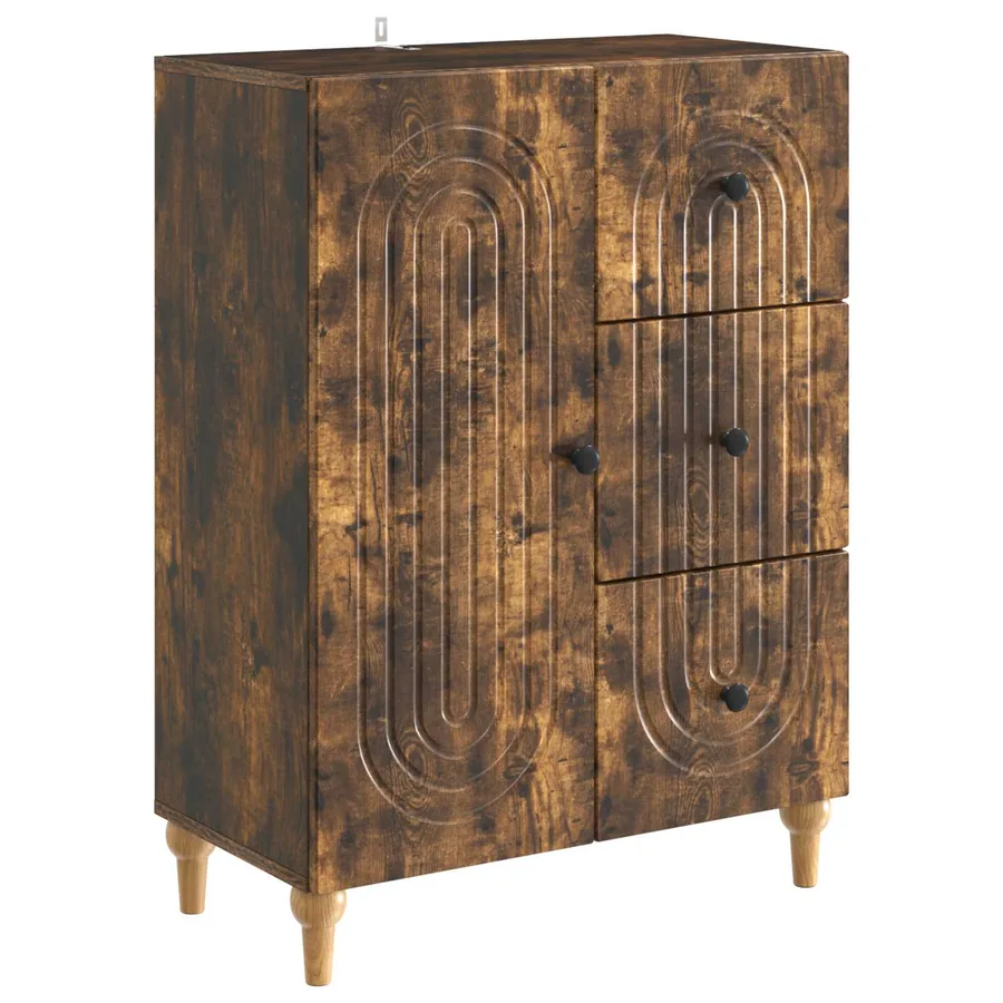 Buffet Chêne fumé 66 x 34,5 x 90 cm Bois d'ingénierie - 2