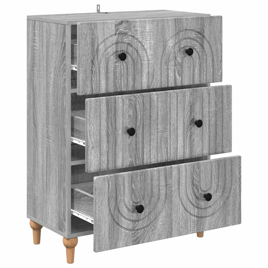 Armoire à tiroirs Sonoma gris 66 x 34,5 x 90 cm - 5