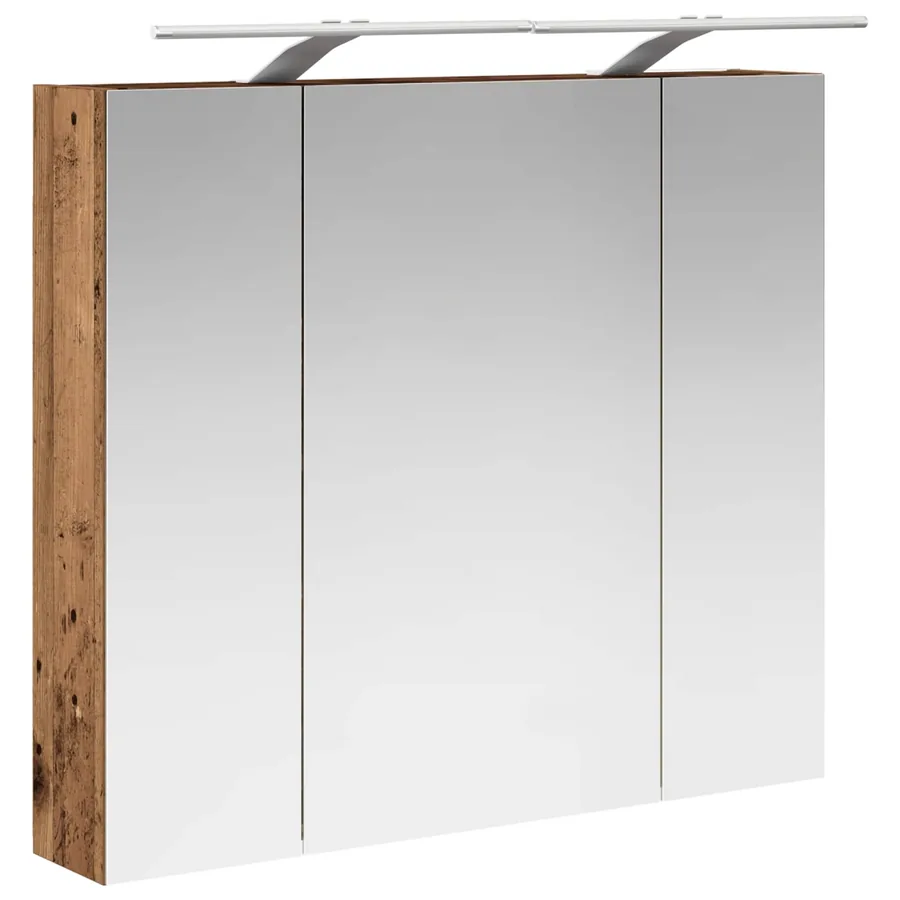 Armoire Miroir de Salle de Bain Bois ancien 80 x 14.5 x 70 cm - 5