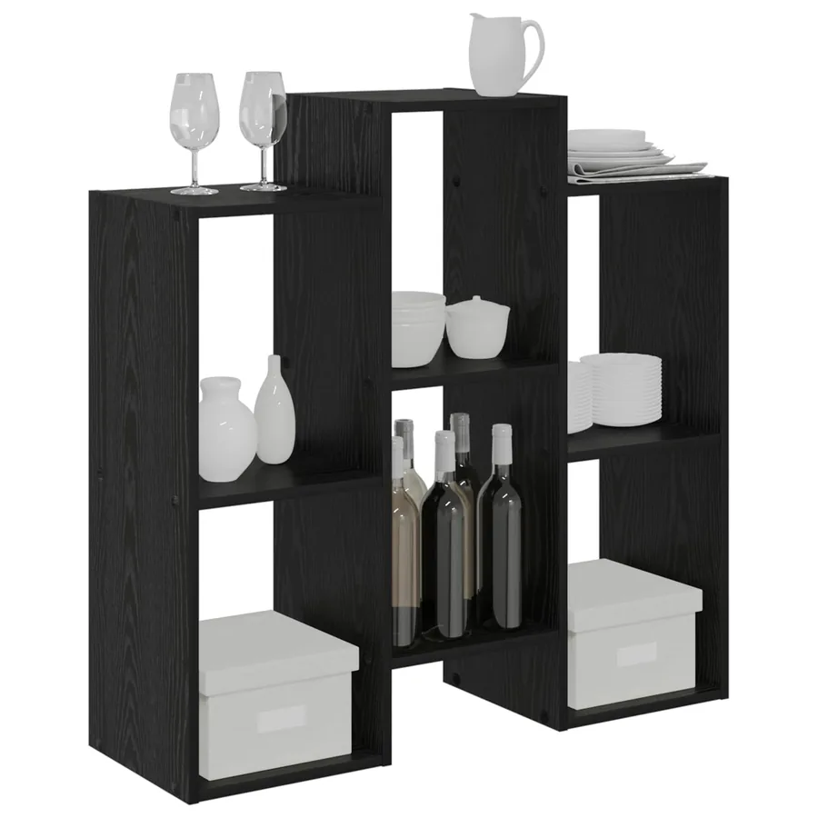 Buffet Chêne noir 90 x 30 x 90 cm - 3